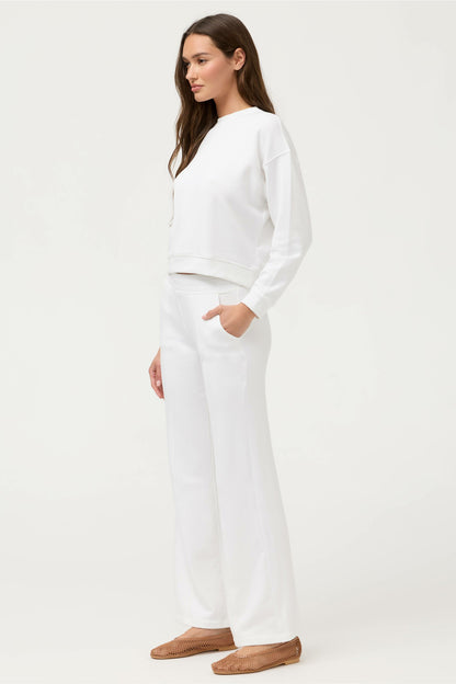 ESSENTIALS PINTUCK WIDE LEG PANT