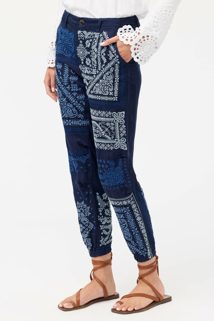 BANDANA EMBROIDERED PANT