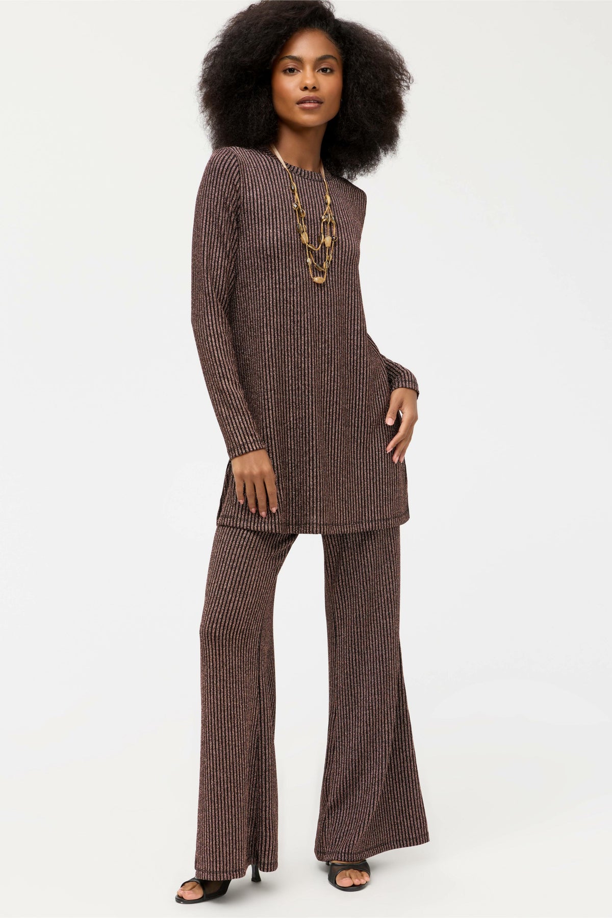 JENNA METALLIC EASY PANT