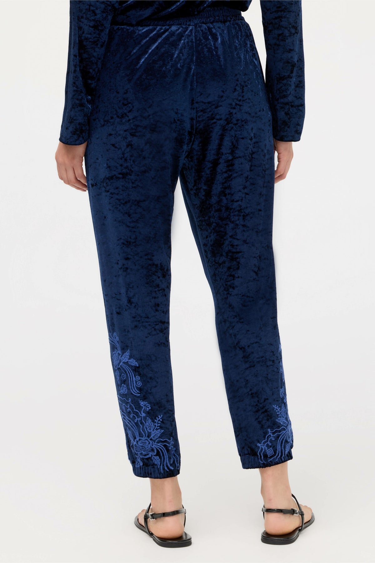 CARMEL CRUSHED VELVET JOGGER