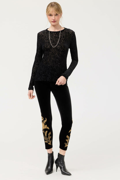 STRETCH VELVET LEGGING