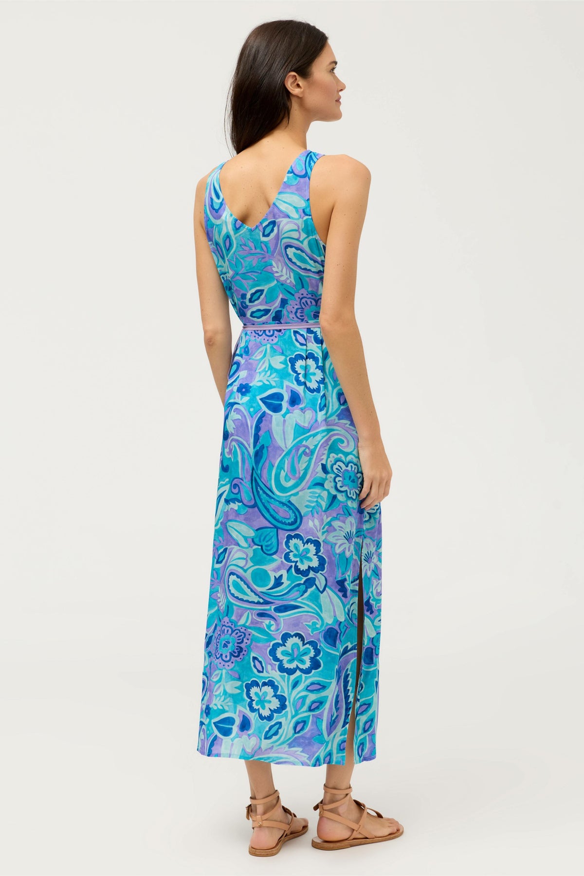 MULLA SLEEVELESS WRAP DRESS
