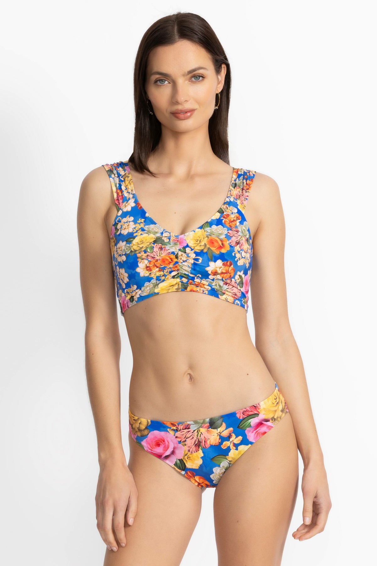 PAULINE RUCHED CROP BIKINI TOP