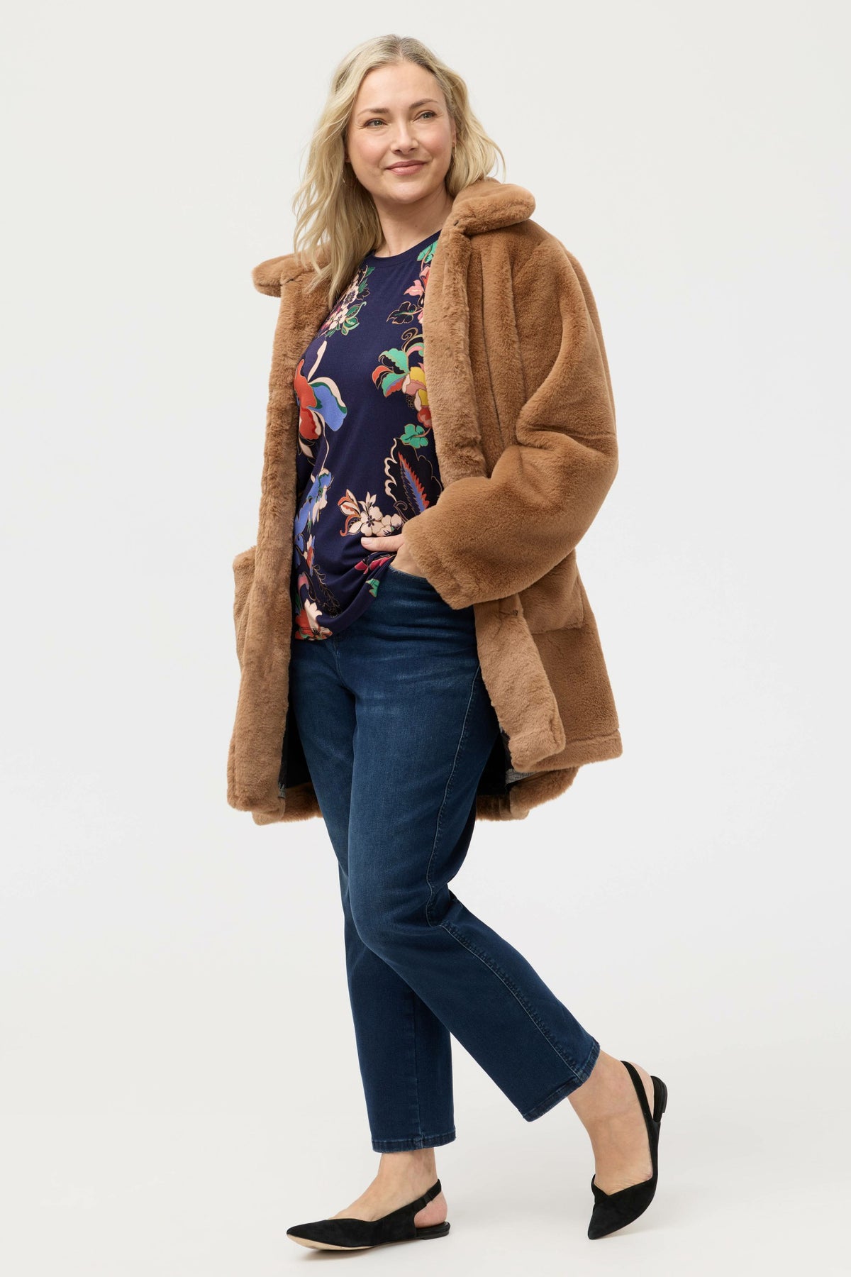 THE JANIE FAVORITE PUFF SLEEVE MOCK NECK
