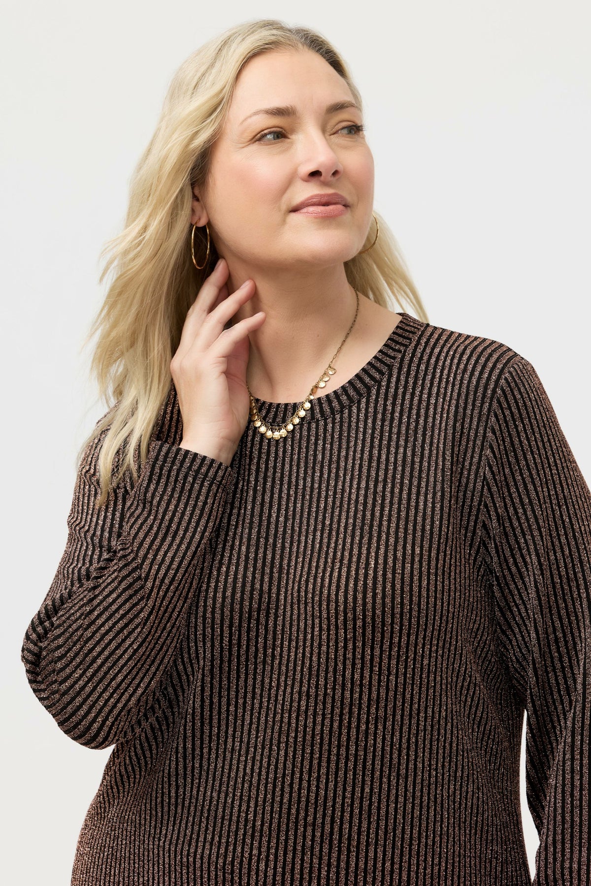 JENNA METALLIC TUNIC