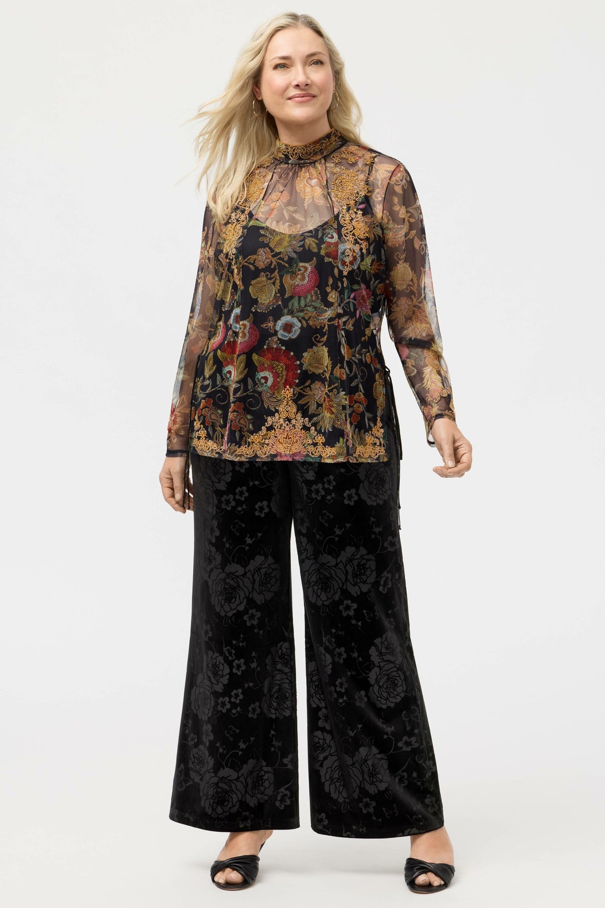 FRANCISCA MESH BLOUSE