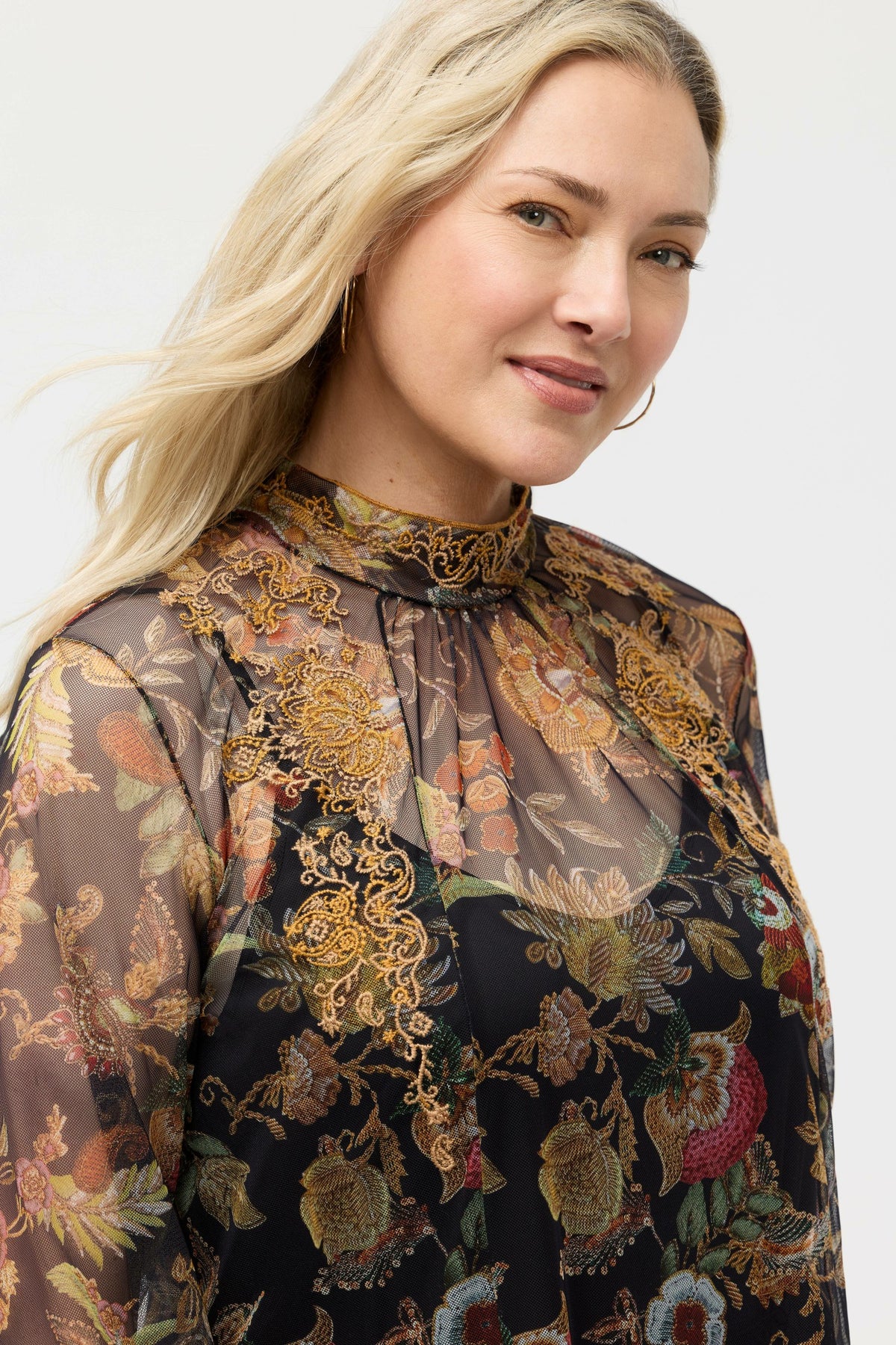 FRANCISCA MESH BLOUSE