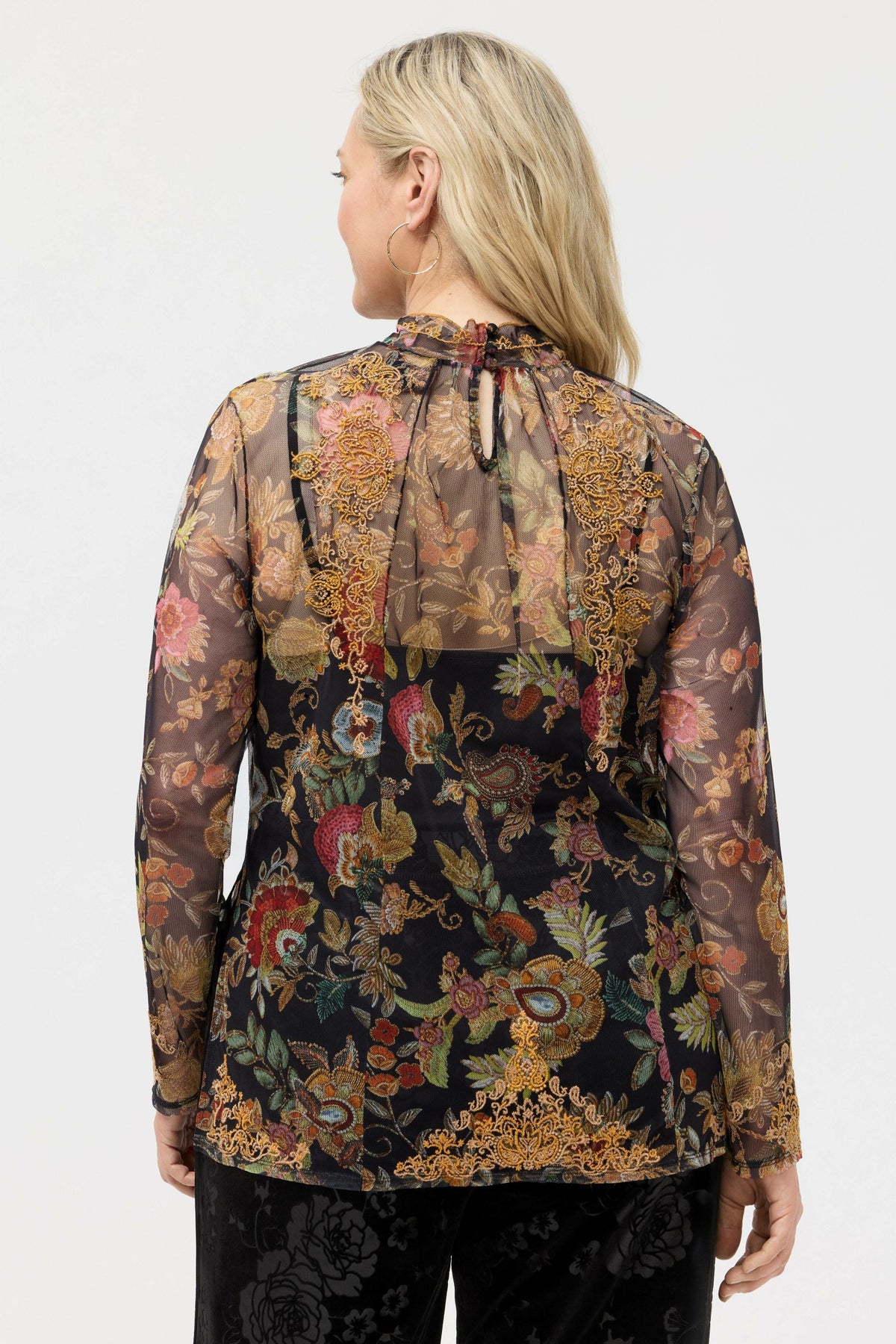 FRANCISCA MESH BLOUSE