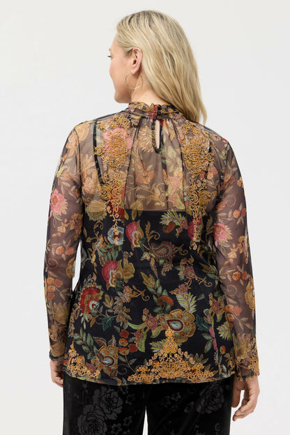 FRANCISCA MESH BLOUSE