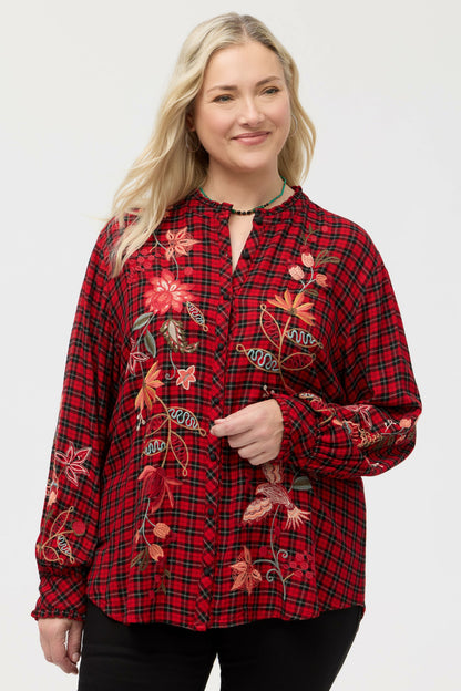 PENELLOPE RUFFLE COLLAR BLOUSE