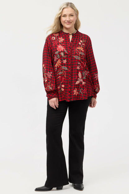 PENELLOPE RUFFLE COLLAR BLOUSE