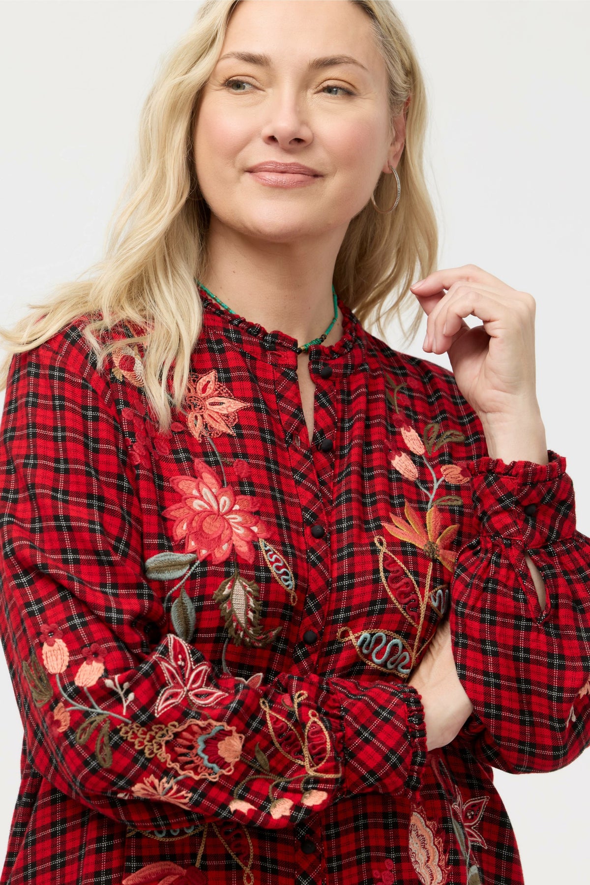 PENELLOPE RUFFLE COLLAR BLOUSE