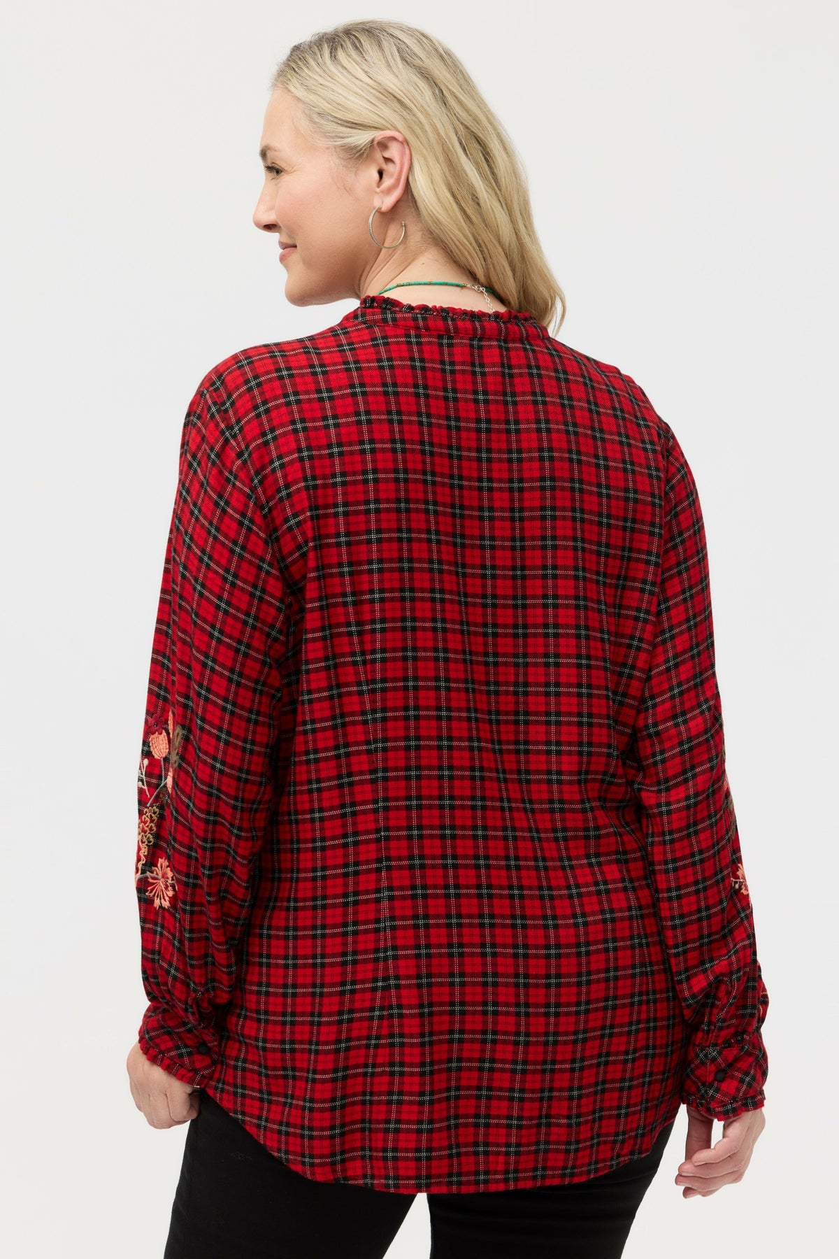 PENELLOPE RUFFLE COLLAR BLOUSE